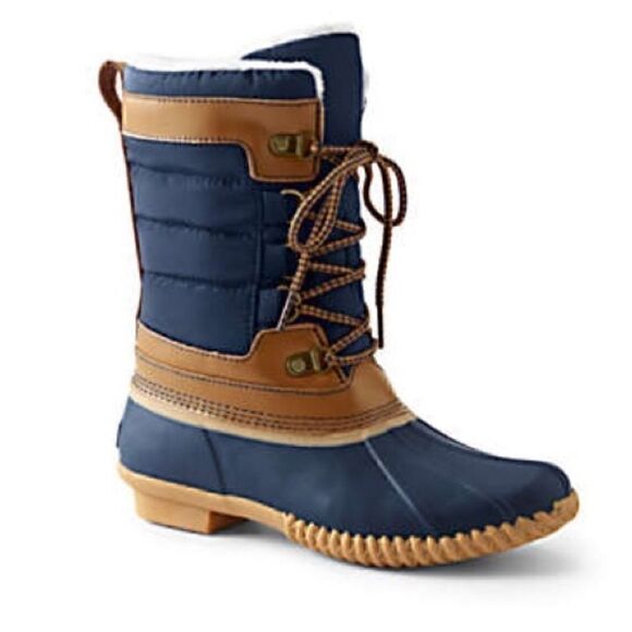 Lands End | Winter Duck Boots Size 8 - Picture 1 of 11